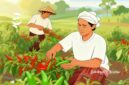 Ilustrasi petani cabai rawit - sukabumiheadline.com