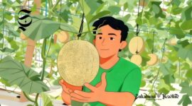 Ilustrasi petani melon - sukabumiheadline.com
