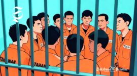 Ilustrasi tahanan polisi di dalam sel - sukabumiheadline.com