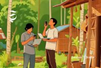 Ilustrasi tidak ada sinyal hp dan internet di kampung - sukabumiheadline.com