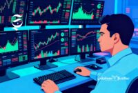 Ilustrasi trader forex sedang mengamati pergerakan candlestick - sukabumiheadline.com