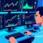 Ilustrasi trader forex sedang mengamati pergerakan candlestick - sukabumiheadline.com