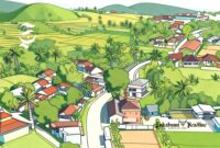 Ilustrasi wilayah Sukabumi tampak dari atas - sukabumiheadline.com