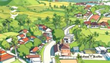 Ilustrasi wilayah Sukabumi tampak dari atas - sukabumiheadline.com