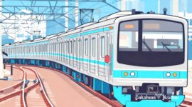 Kereta Rel Listrik (KRL) Commuter Line - Ilustrasi sukabumiheadline.com