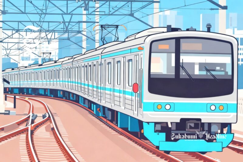 Kereta Rel Listrik (KRL) Commuter Line - Ilustrasi sukabumiheadline.com