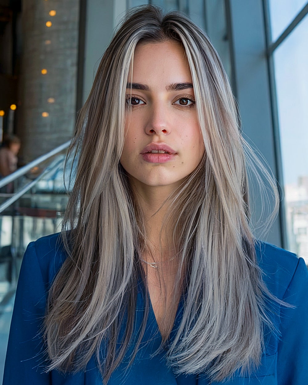 Long layers natural & sleek