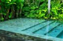Natural pool dengan lantai batu hijau atau green stone dari Sukabumi - Ist