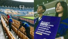 Persib mengelola sampah di Stadion GBLA - Ist