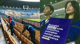 Persib mengelola sampah di Stadion GBLA - Ist