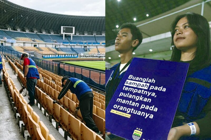 Persib mengelola sampah di Stadion GBLA - Ist