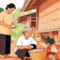 Peternak tradisional sedang mengumpulkan telur di kandang - sukabumiheadline.com
