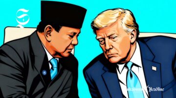 Presiden RI Prabowo Subianto dan Presiden AS Donald Trump - Ilustrasi sukabumiheadlie.com