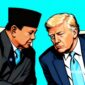 Presiden RI Prabowo Subianto dan Presiden AS Donald Trump - Ilustrasi sukabumiheadlie.com