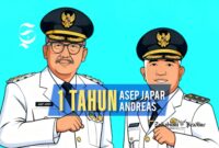 Satu Tahun Bupati dan Wakil Bupati Sukabumi, Asep Japar - Andreas - Ilustrasi sukabumiheadline.com