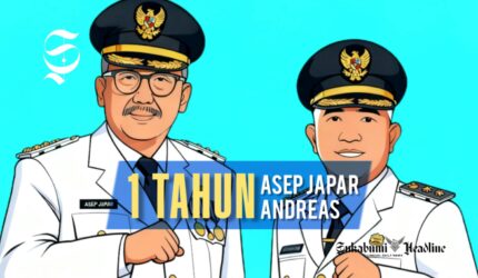 Satu Tahun Bupati dan Wakil Bupati Sukabumi, Asep Japar - Andreas - Ilustrasi sukabumiheadline.com