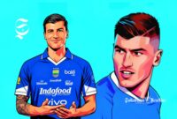 Sergio Castel, striker Persib Bandung - Ilustrasi sukabumiheadline.com