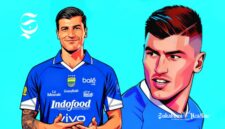 Sergio Castel, striker Persib Bandung - Ilustrasi sukabumiheadline.com