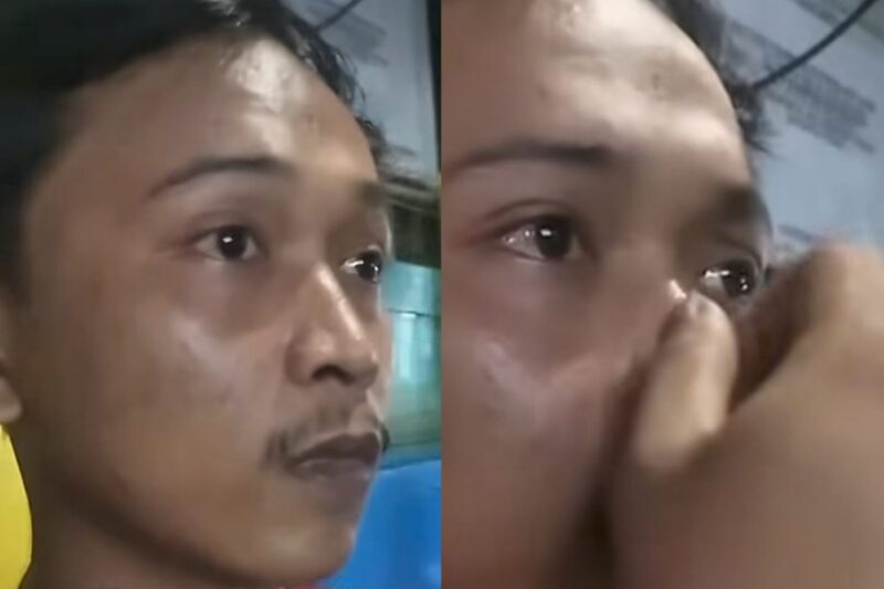 Tangis Gunawan, pria asal Sukabumi korban begal motor modus ludahi pelaku - @jakartapusat.info