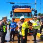 Bandel, truk sumbu tiga ditindak Satlantas Polres Sukabumi - Ist
