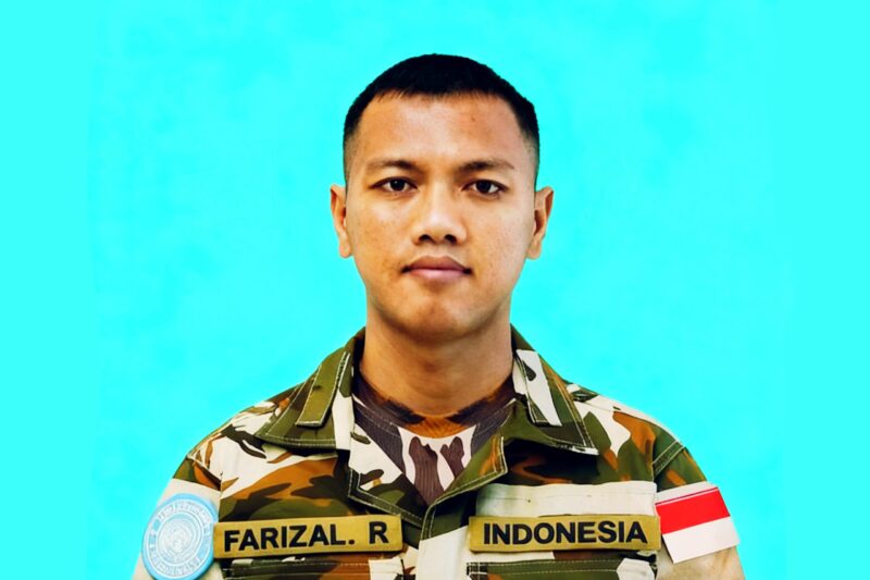 Farizal, anggota pasukan Perdamaian UNIFIL gugur di Lebanon - Muhammad Husein