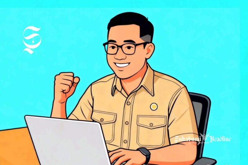 Ilustrasi ASN sedang bekerja - sukabumiheadline.com