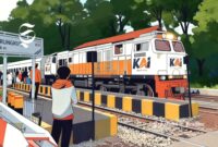 Ilustrasi KA Pangrango - sukabumiheadline.com