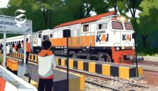 Ilustrasi KA Pangrango - sukabumiheadline.com