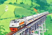 Ilustrasi KA Siliwangi - sukabumiheadline.com