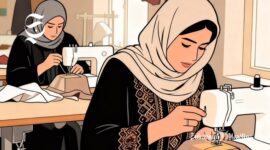 Ilustrasi buruh perempuan di Iran - sukabumiheadline.com