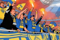 Ilustrasi fans sepak bola - sukabumiheadline.com