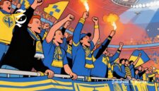 Ilustrasi fans sepak bola - sukabumiheadline.com