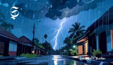 Ilustrasi hujan deras disertai petir - sukabumiheadline.com