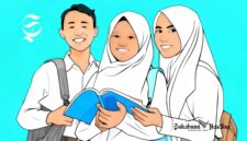 Ilustrasi pelajar SMP, SD, dan SMA - sukabumiheadline.com