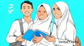 Ilustrasi pelajar SMP, SD, dan SMA - sukabumiheadline.com