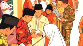 Ilustrasi penerima dana hibah atau bantuan tunai - sukabumiheadline.com