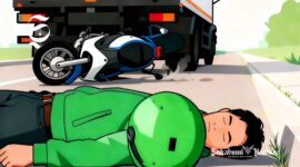 Ilustrasi pengendara sepeda motor alami kecelakaan lalu lintas - sukabumiheadline.com
