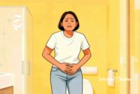 Ilustrasi perempuan menahan pipis - sukabumiheadline.com