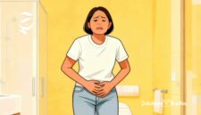 Ilustrasi perempuan menahan pipis - sukabumiheadline.com