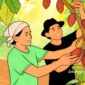 Ilustrasi petani kakao - sukabumiheadline.com