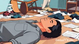 Ilustrasi pria korban penganiayaan di dalam kamar - sukabumiheadline.com