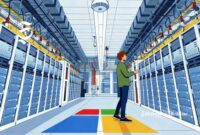 Ilustrasi pusat data Microsoft - sukabumiheadline.com