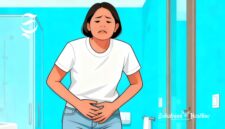 Ilustrasi seorang perempuan menahan pipis - sukabumiheadline.com