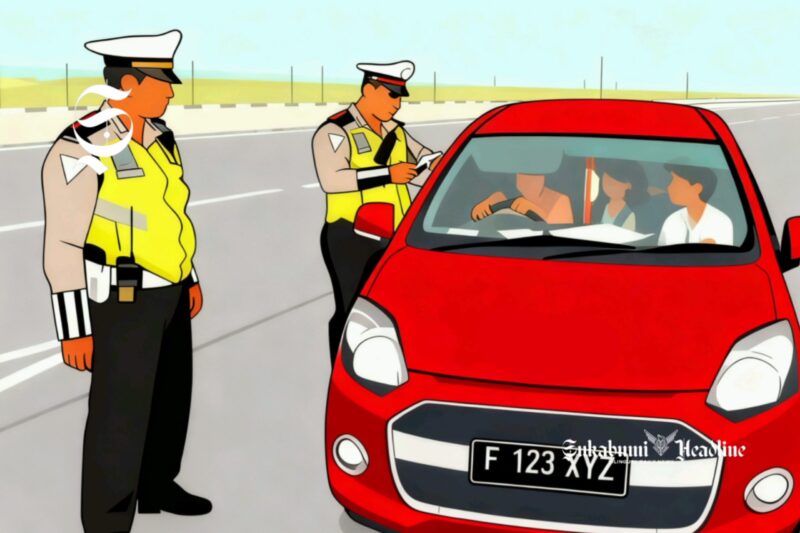 Ilustrasi travel gelap ditilang polisi - sukabumiheadline.com