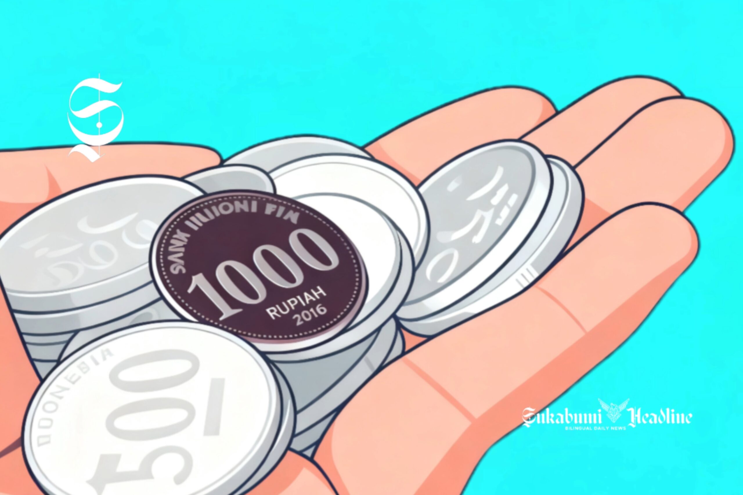 Ilustrasi uang Rupiah receh - sukabumiheadline.com