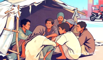 Ilustrasi warga miskin - sukabumiheadline.com