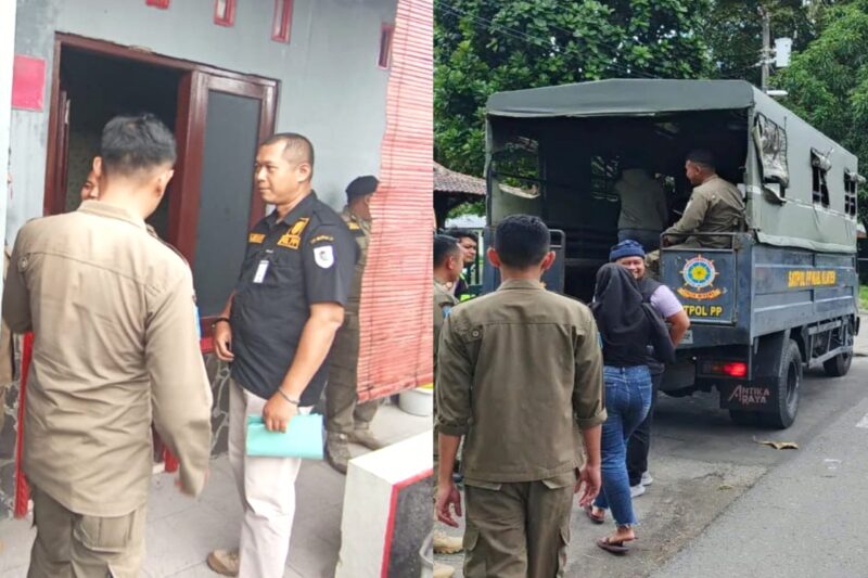 Tim gabungan menggelar operasi penyakit masyarakat di sejumlah lokasi wilayah Kabupaten Klaten, Kamis (5/3/2026) - Satpol PP dan Damkar Klaten