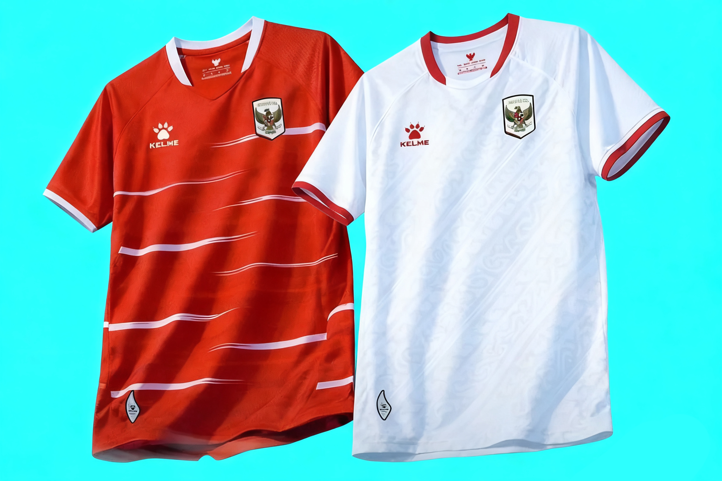 Jersey home dan away Timnas Indonesia - Kelme