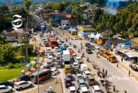 Macet siang malam Exit Toll Bocimi Seksi 2 Parungkuda Sukabumi didominasi nopol B dan F Bogor - Ist