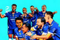 Pemain Persib Bandung melakukan selebrasi gol - Ilustrasi sukabumiheadline.com